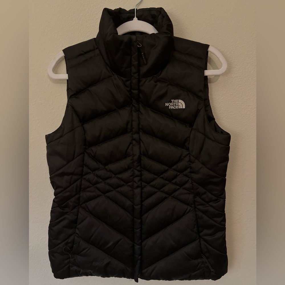 The North Face 550 Gilet Goose Down Puffer Black Vest